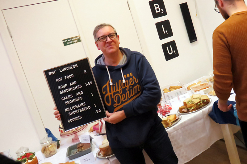 Senior Risk Manager, Andrew Anderson-Shepherd helping promote the luncheon in aid of WWF Australia