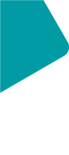 A teal green triangle